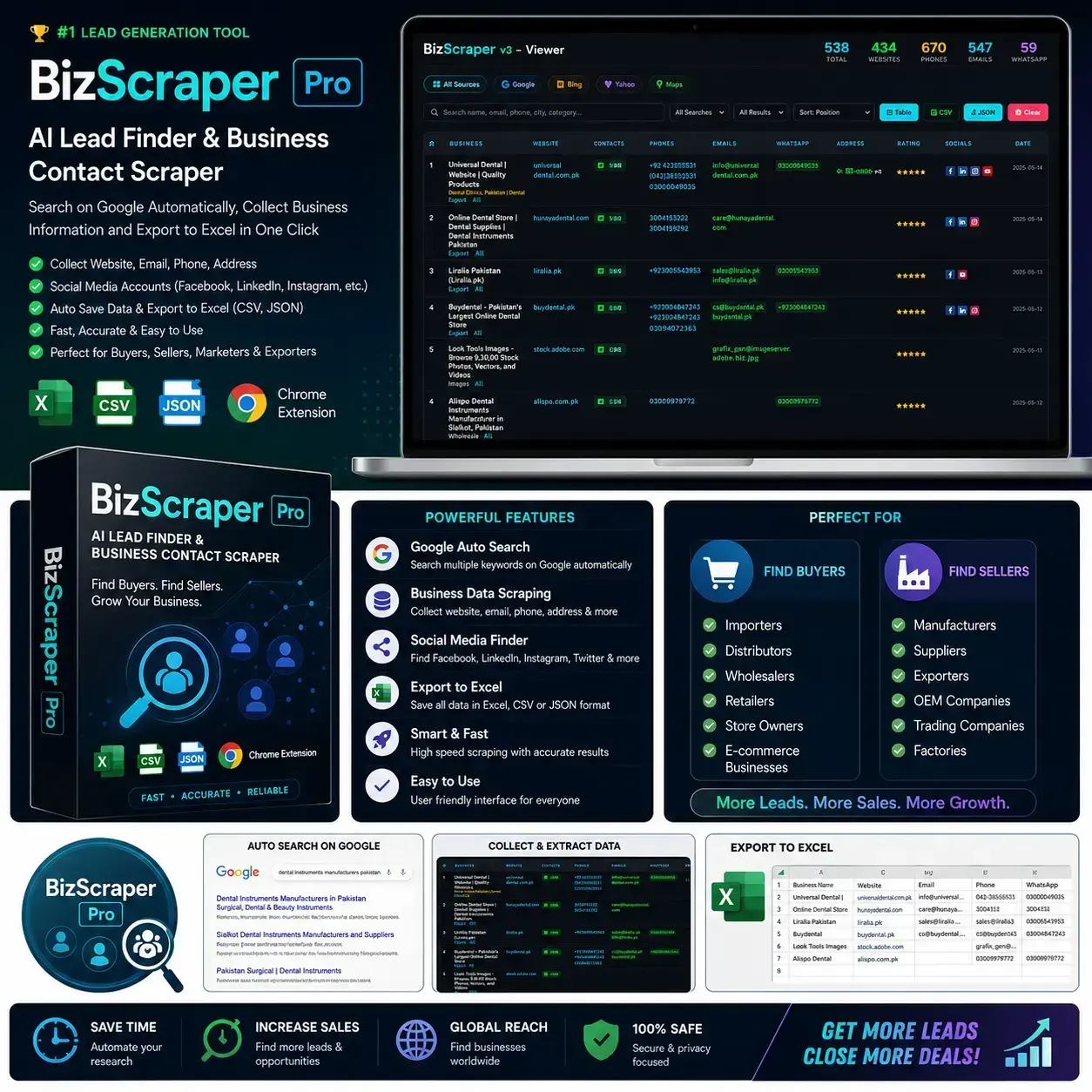 Ai find buyers, sellers, suppliers & customers