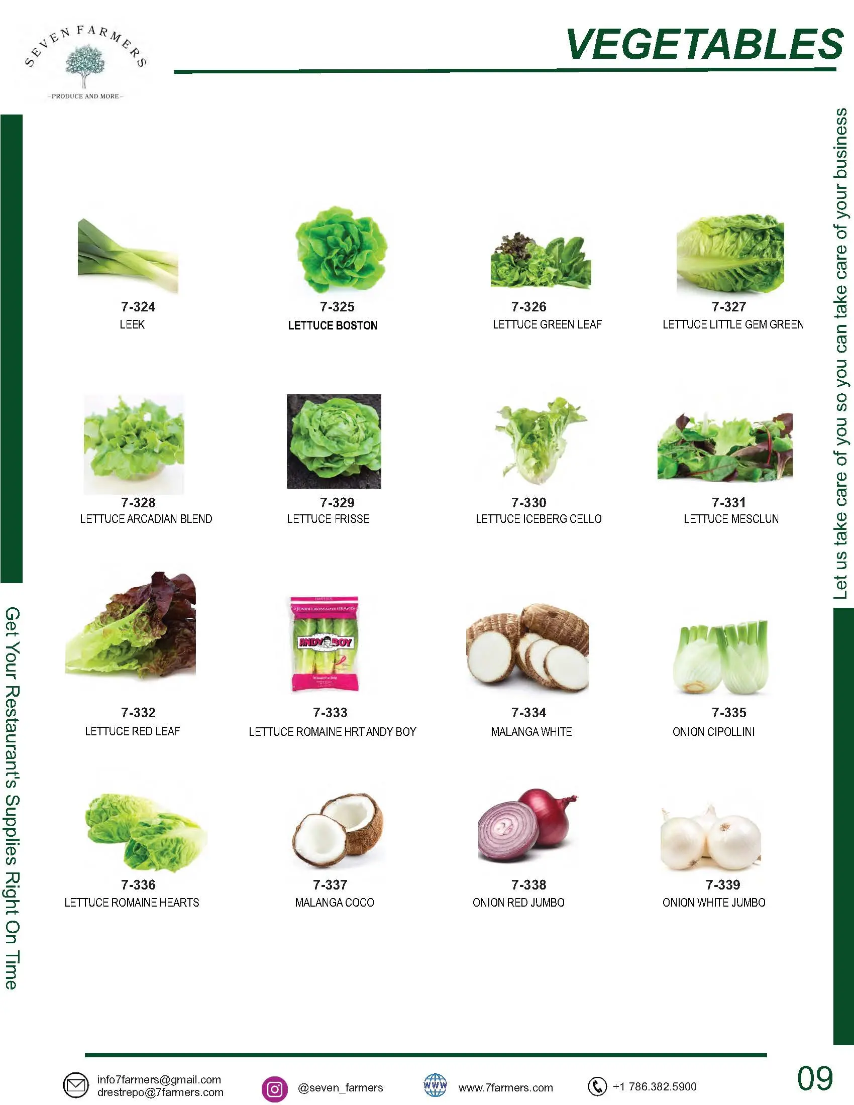 Fruit & Vegitable Catalog